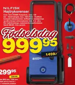 Bauhaus NILFISK Højtryksrenser tilbud
