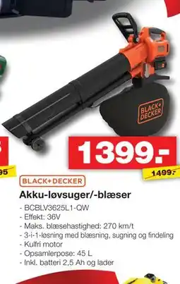 Bauhaus Akku-løvsuger/-blæser tilbud