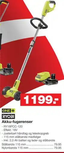 Bauhaus RYOBI Akku-fugerenser tilbud