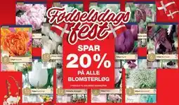 Bauhaus SPAR 20% PÅ ALLE BLOMSTERLØG tilbud