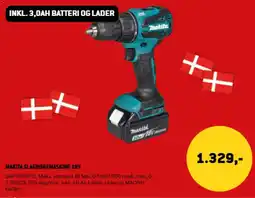 XL-BYG Makita slagboremaskine 18V tilbud