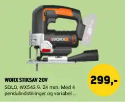 XL-BYG Worx stiksav 20v tilbud
