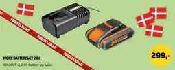 XL-BYG Worx batterisæt 20v tilbud