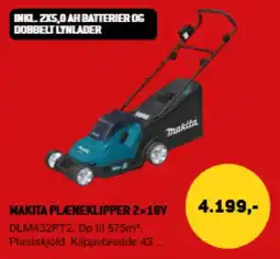 XL-BYG Makita plæneklipper 2x18v tilbud