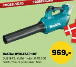 XL-BYG Makita løvblæser 18v tilbud