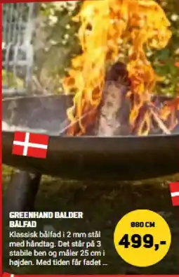 XL-BYG Greenhand Balder Bålfad tilbud