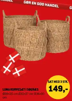 XL-BYG Luna kurvesæt i søgræs tilbud