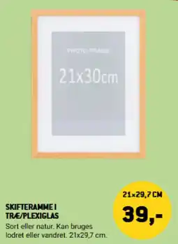 XL-BYG Skifteramme i træ/plexiglas tilbud