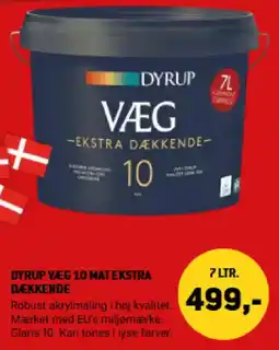 XL-BYG Dyrup væg 10 mat ekstra dækkende tilbud