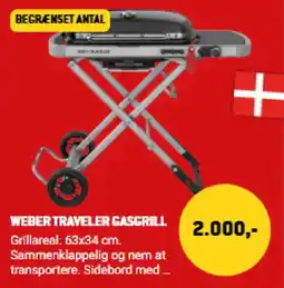 XL-BYG Weber Traveler Gasgrill tilbud