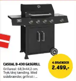 XL-BYG Casual B-430 gasgrill tilbud