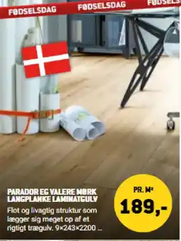XL-BYG Parador Eg Valere Mørk Langplanke Laminatgulv tilbud