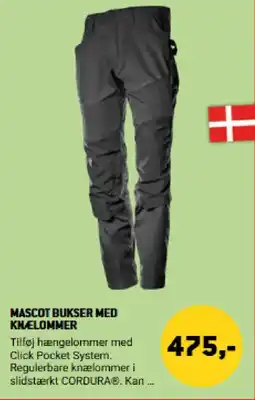 XL-BYG Mascot bukser med knælommer tilbud