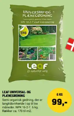XL-BYG Leaf universal- og plænegødning tilbud