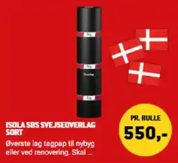 XL-BYG Isola Sbs Svejseoverlag Sort tilbud