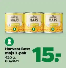 Netto Harvest Best majs 3-pak tilbud