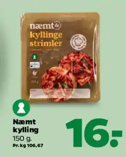 Netto Næmt kylling (kyllingestrimler) tilbud