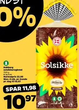 Netto Kohberg Solsikke (solsikkebrød) tilbud