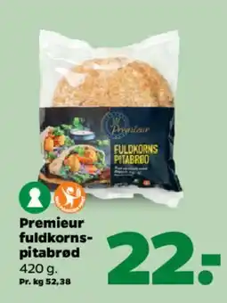 Netto Premieur fuldkorns-pitabrod tilbud