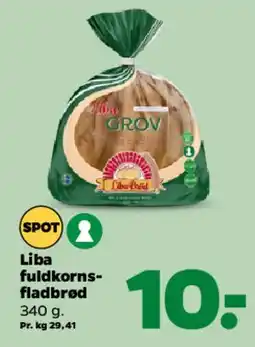 Netto Liba fuldkorns-fladbrød tilbud