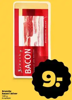 Netto Brunchy bacon i skiver tilbud