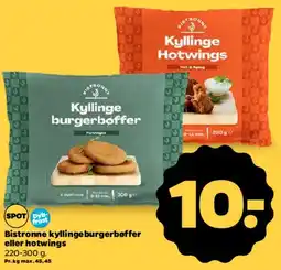 Netto Kyllinge burgerbøffer / Hotwings tilbud