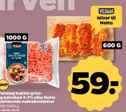 Netto Netto marinerede nakkekoteletter tilbud