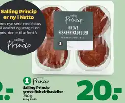 Netto Salling Princip grove fiskefrikadeller tilbud