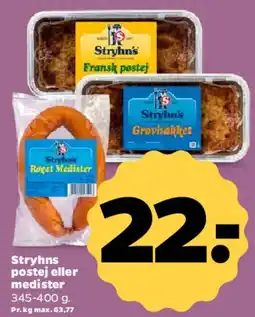 Netto Strynhs postej eller medister tilbud