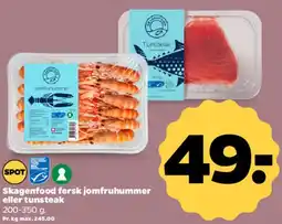 Netto Skagenfood fersk jomfruhummer eller tunstak tilbud