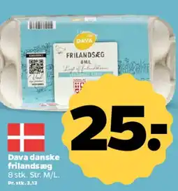 Netto Dava danske frilandsæg tilbud