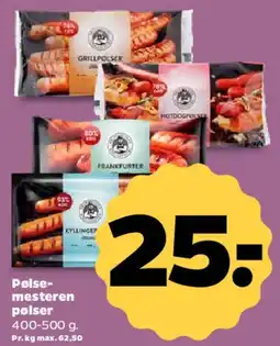 Netto Pølsemesteren pølser tilbud