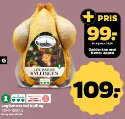 Netto Løgismose hel kylling tilbud