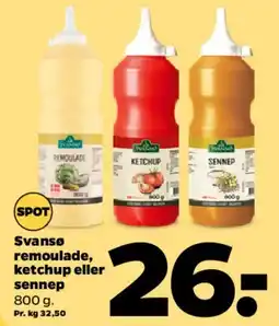 Netto Svansø remoulade / ketchup / sennep tilbud