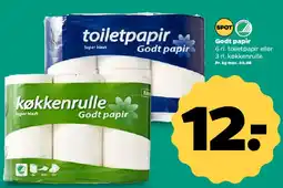 Netto Toiletpapir / køkkenrulle tilbud
