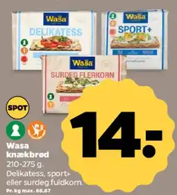 Netto Wasa knækbrød tilbud