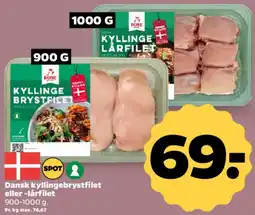 Netto Kyllingebrystfilet / lårfilet tilbud