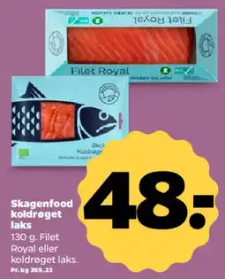 Netto Skagenfood koldrøget laks (Filet Royal) tilbud