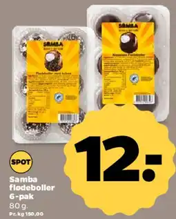Netto Samba flødeboller 6-pak tilbud
