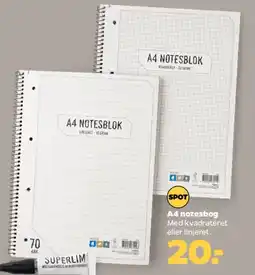 Netto A4 notesblok tilbud