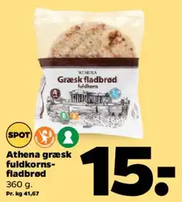 Netto Athena græsk fuldkornsfladbrød tilbud
