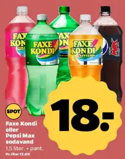 Netto Faxe Kondi eller Pepsi Max tilbud