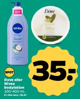 Netto Dove eller Nivea bodylotion tilbud