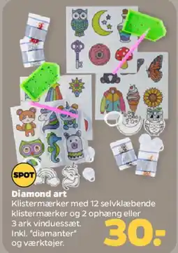 Netto Diamond art klistermærker (selvklæbende) tilbud