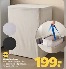 Netto Vasketøjskurv (med 2 rum) tilbud