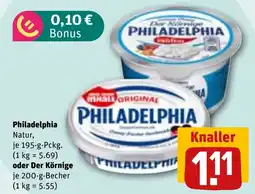 REWE DE Philadelphia natur tilbud