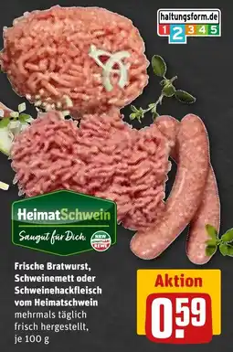 REWE DE Schweinemett tilbud