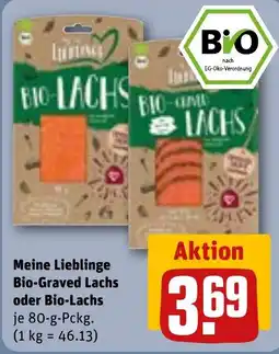 REWE DE Lieblings Bio-Graved Lachs oder Bio-Lachs tilbud