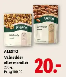 Lidl Alesto valnødder eller mandler tilbud