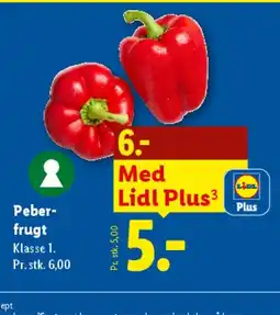 Lidl Peberfrugt tilbud